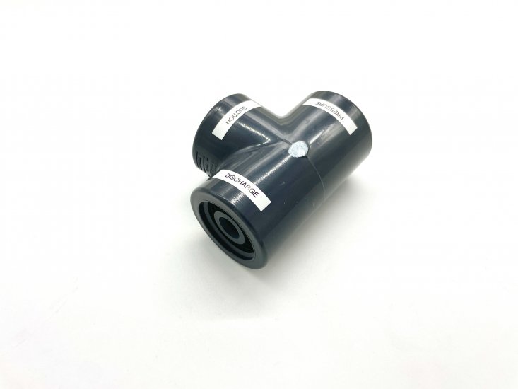 1070363 PVC Ejector, White, 1\" NPT, 542-2