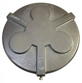 3955 Simmons Aluminum Well Cap, 6" to 7"