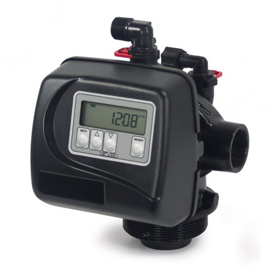 V15EEDME WS1.5 Downflow Softener Valve, 1-1/2\" Brass, Metered \"EE\", Less Meter