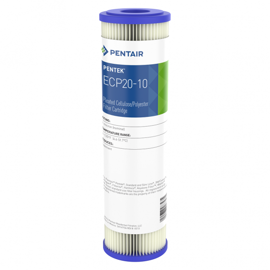 255483-43 Pleated Cellulose Polyester Cartridge, Sediment, 20 Micron