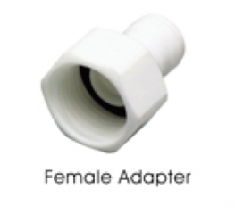AFAB 0407CW -- FAB FEMALE ADAPTER 1/4" Tube O.D. 1/2" BSP Thread