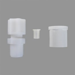 H4915 Fitting Kit, 494 Brine Valve, Poly, 1/2" NPT x 1/2" Tube