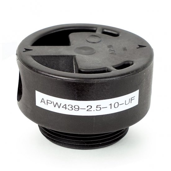 HEAD-APW439-2.5-10-UF Noryl® 2-1/2\" Tank In/Out Head, #439, 1\" In/Out, NPT, UpFlow
