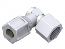 JC45-6-8PPG Jaco® Female Elbow, 3/8" Compression x 1/2" FNPT