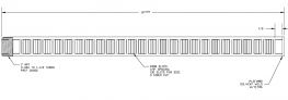 D6012-19-008-01 DIS Lateral PVC SCH 80 1 x 19 OAL .OO8 SLOT 1/8 Spacing