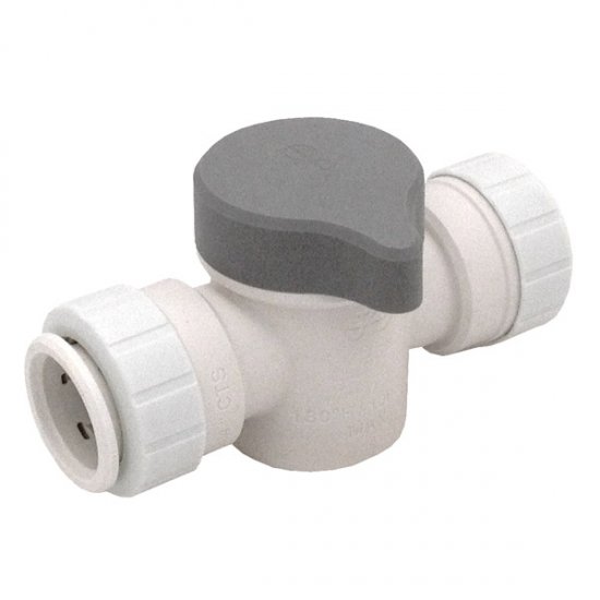 PSEISV28P John Guest 3/4\" x 3/4\" CTS Straight Ball Shut-off Valve