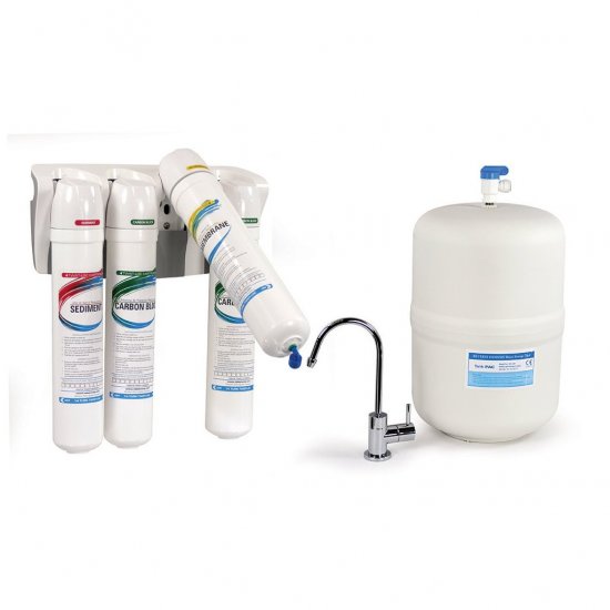 M9HR-4ASN-NE-00 Twist-Loc Under Sink Reverse Osmosis System, 75GPD