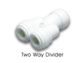 ATWD 0404W (TWD-Two Way Divider) 1/4" Tube in 1/4" Tube out