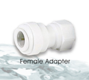 AFA 0604W -- FA Female Adapter 3/8\" Tube O.D. 1/4\" NPTF Thread