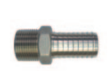 IMASS-125 Simmons Insert Fitting w/ Hex Head, Stainless, 1-1/4\" MPT x Insert