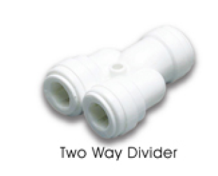 ATWD 0607W (TWD-Two Way Divider) 3/8\" Tube in 1/2\" Tube out