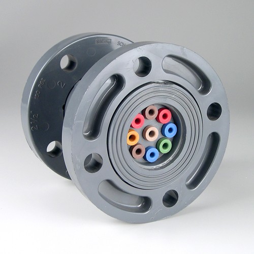 V7A209C1 PVC Flow Control, 2\" Flanged