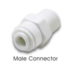 AMC 0402W -- FMC Male Connector 1/4\" Tube O.D. 1/8\" NPTF Thread